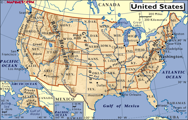 Map of US
